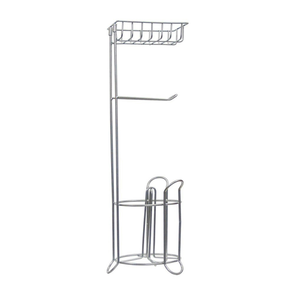 Nu Steel Standing Tissue Roll Holder with Phone Storage: $15.29 Nu Steel Standing Tissue Roll Holder with Phone Storage: $15.29