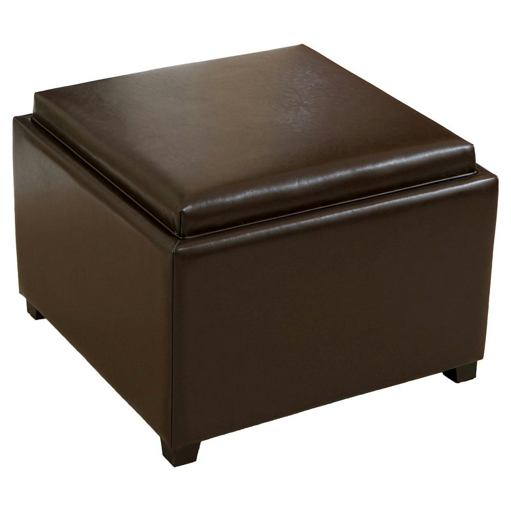 Wellington Leather Tray Top Storage Ottoman: $167.99 Wellington Leather Tray Top Storage Ottoman: $167.99