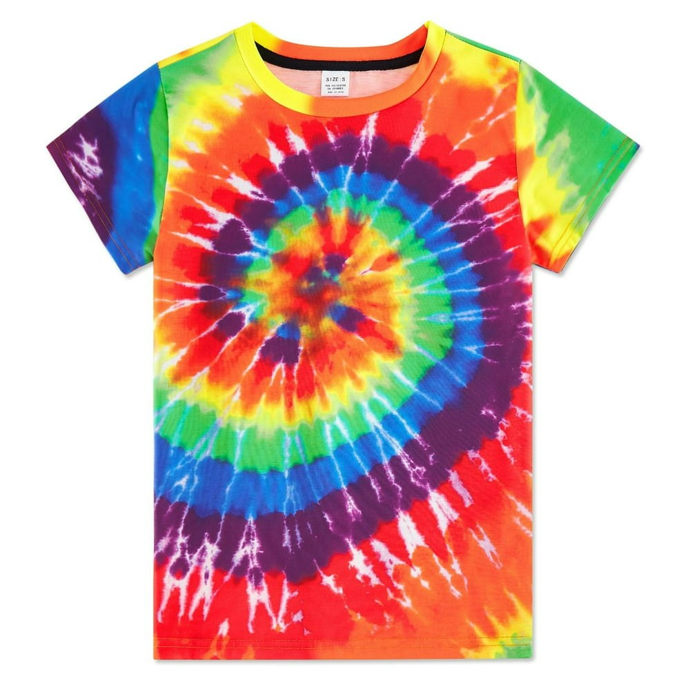 Aideaone Kids' Tie Dye T-Shirt: $11.99 Aideaone Kids' Tie Dye T-Shirt: $11.99
