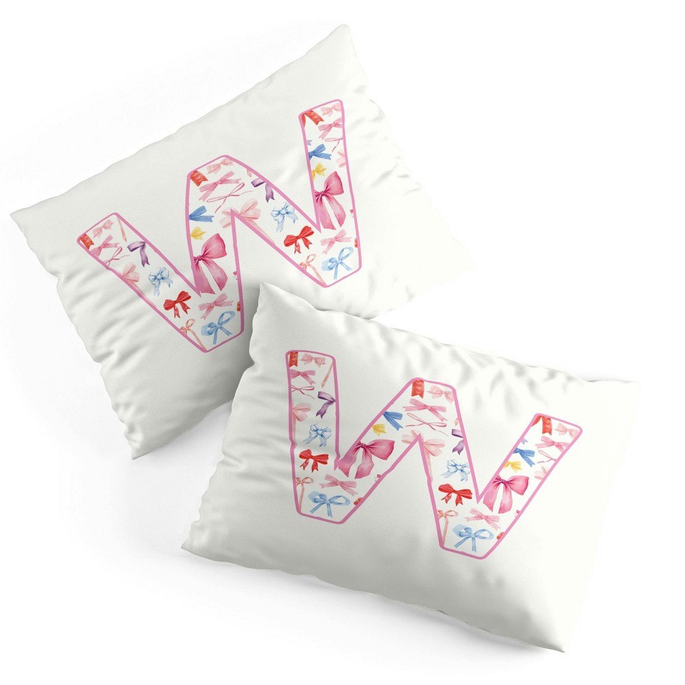 Deny Designs April Lane Fancy Bow Monogram Microfiber Pillow Sham: $29.49 Deny Designs April Lane Fancy Bow Monogram Microfiber Pillow Sham: $29.49