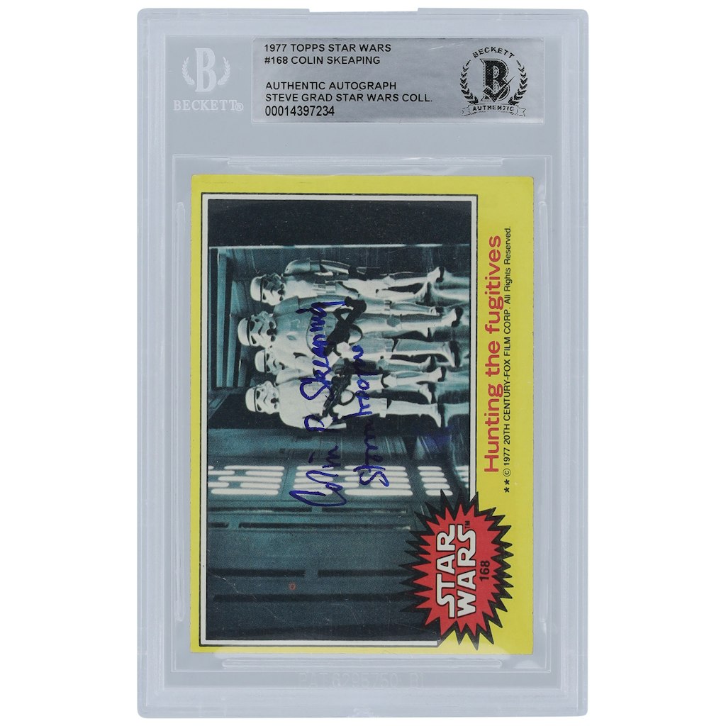 Colin Skeaping Autographed 1977 Topps Star Wars #168 BGS Authenticated Card: $59.99 Colin Skeaping Autographed 1977 Topps Star Wars #168 BGS Authenticated Card: $59.99