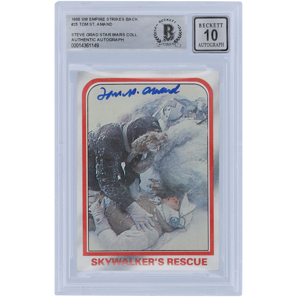 Tom St. Amand Autographed 1980 Topps Star Wars Empire Strikes Back Trading Card: $149.99 Tom St. Amand Autographed 1980 Topps Star Wars Empire Strikes Back Trading Card: $149.99