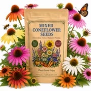 Mixed Coneflower Echinacea 111+ Heirloom Seeds 1-oz. Packet: $5.56 Mixed Coneflower Echinacea 111+ Heirloom Seeds 1-oz. Packet: $5.56