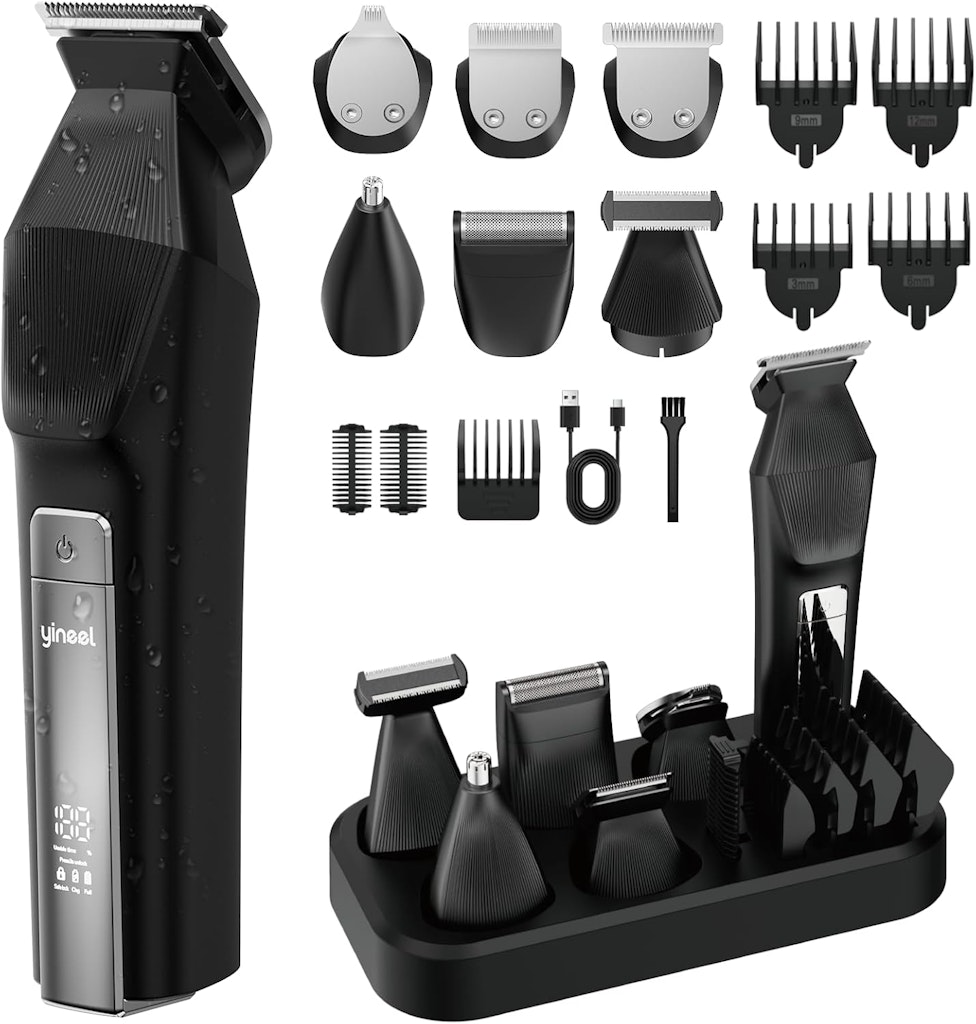 Yineel Beard Trimmer All-in-One Cordless Grooming Kit: $15.74 Yineel Beard Trimmer All-in-One Cordless Grooming Kit: $15.74
