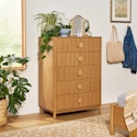 Beautiful 48" Fluted 5-Drawer Dresser for $188 + free shipping