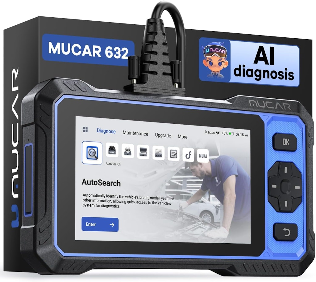 Mucar 632 Elite AI-Assisted Bidirectional OBD2 Scanner: $183.33