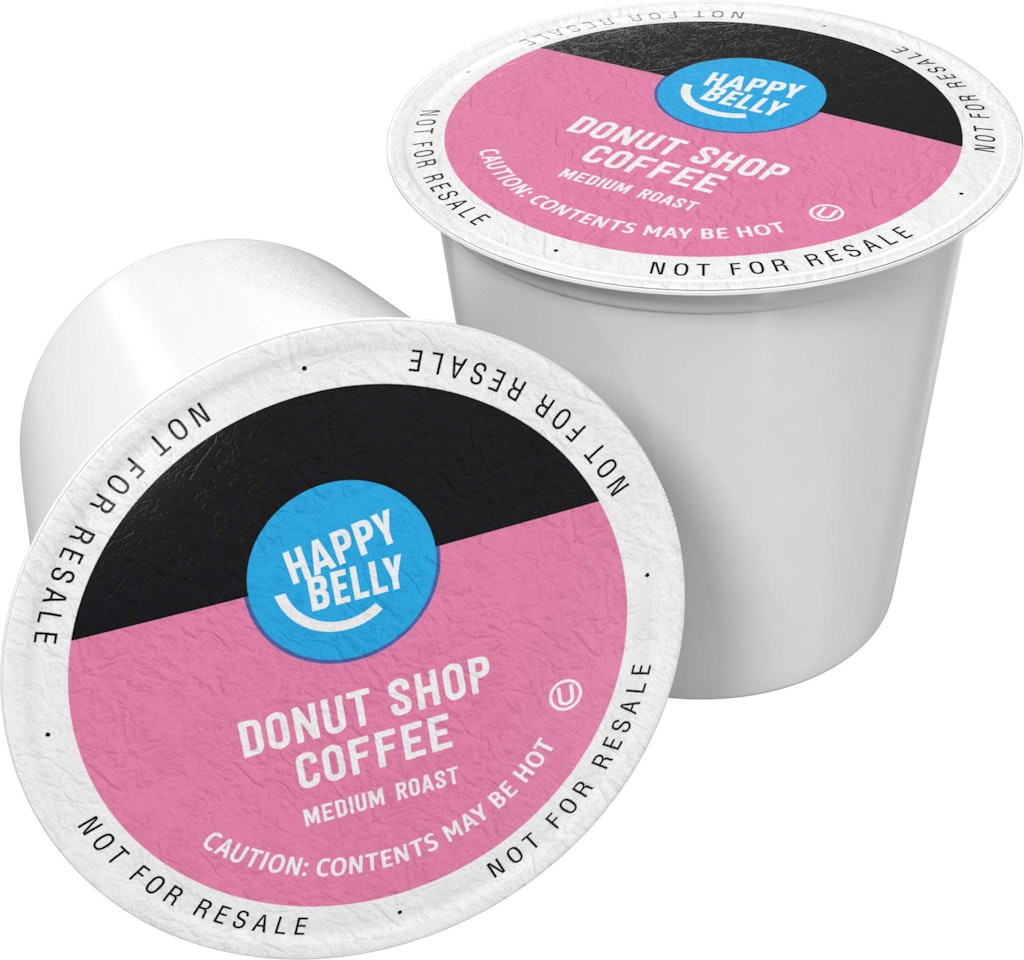Amazon Brand Happy Belly Donut Shop Coffee Pods 100-Count: $28 w/ Sub & Save Amazon Brand Happy Belly Donut Shop Coffee Pods 100-Count: $28 w/ Sub & Save