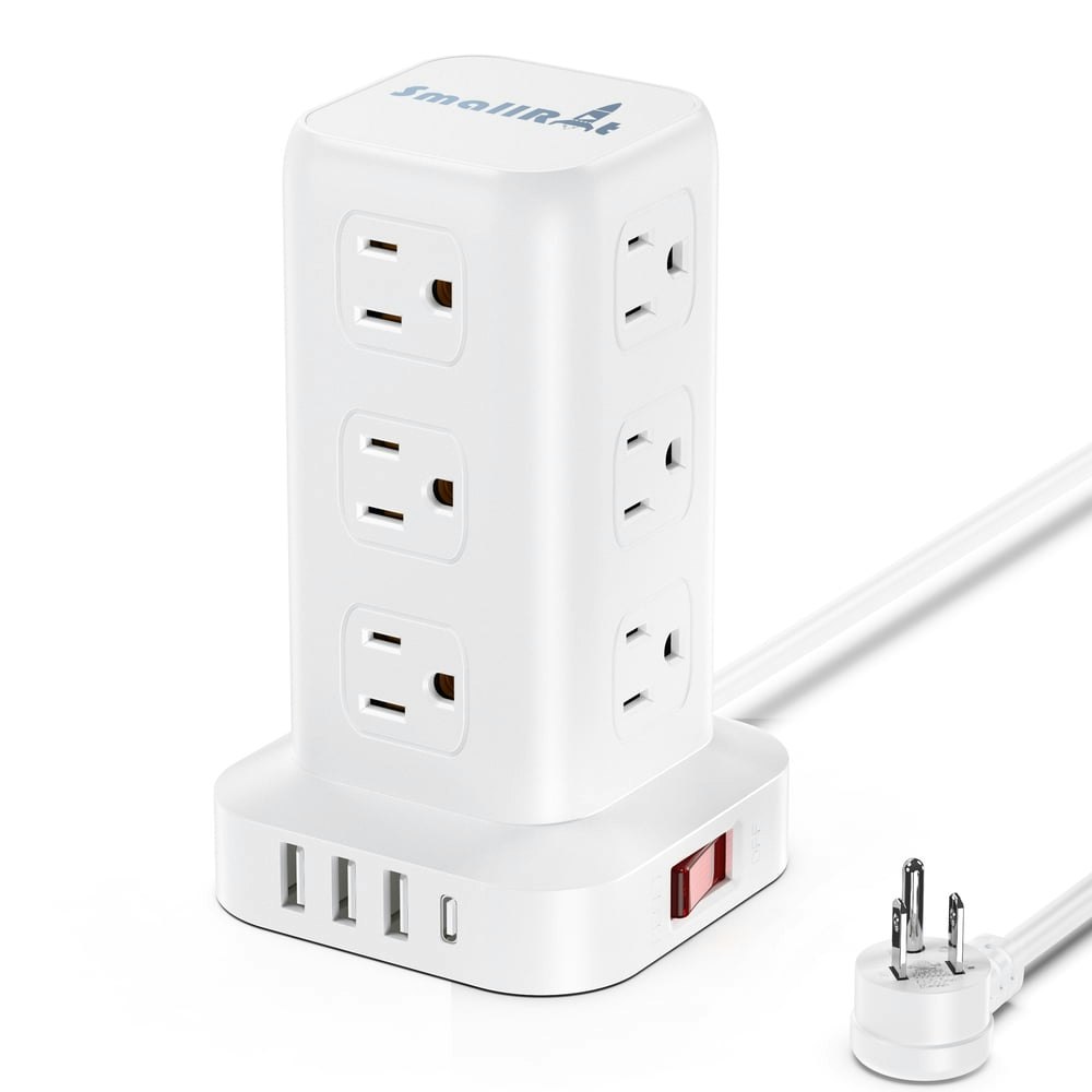 12-Outlet Power Strip Tower with 4 USB Ports: $21.49 12-Outlet Power Strip Tower with 4 USB Ports: $21.49
