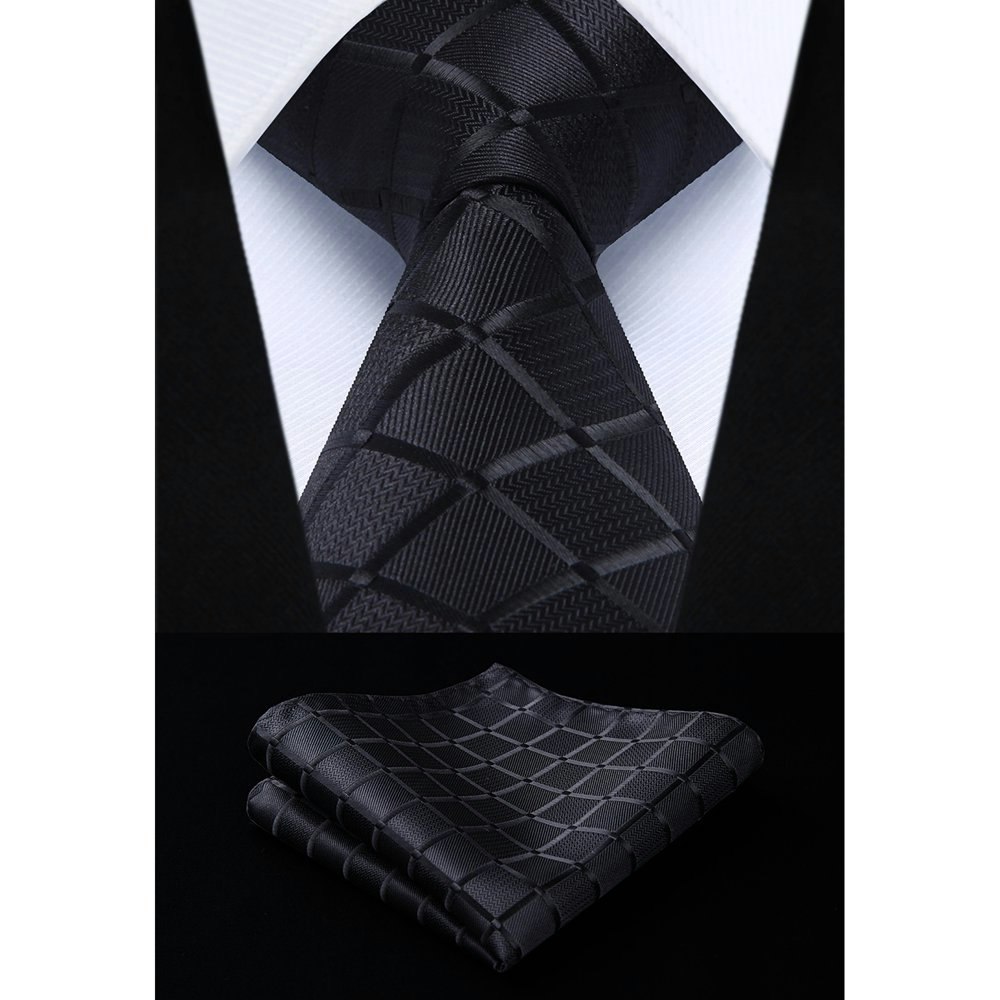 Men's Plaid Necktie and Pocket Square Set: $12.39 Men's Plaid Necktie and Pocket Square Set: $12.39
