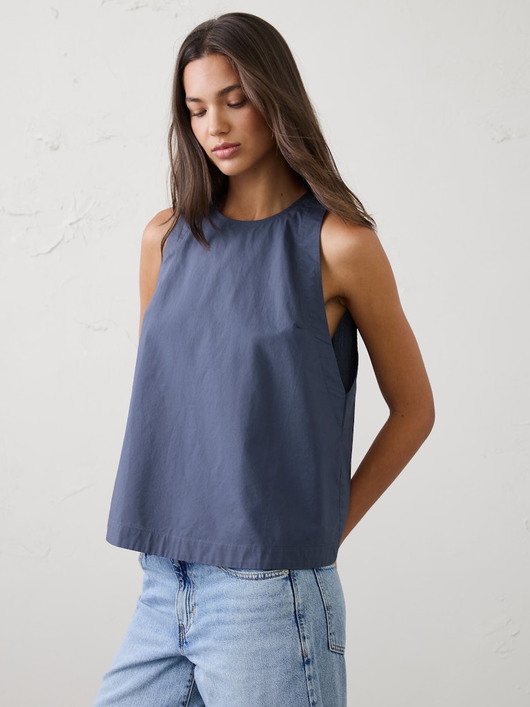 High-Neck Swing Top: $32.50 High-Neck Swing Top: $32.50