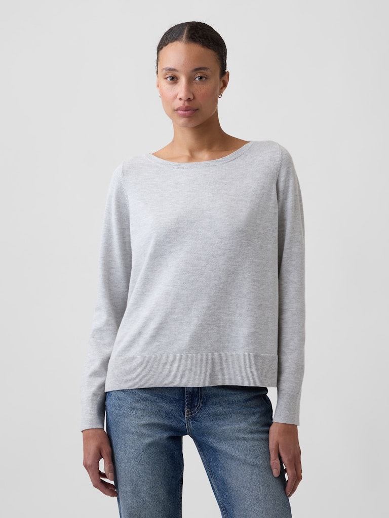 Relaxed Jersey Boatneck Sweater: $19.99 Relaxed Jersey Boatneck Sweater: $19.99