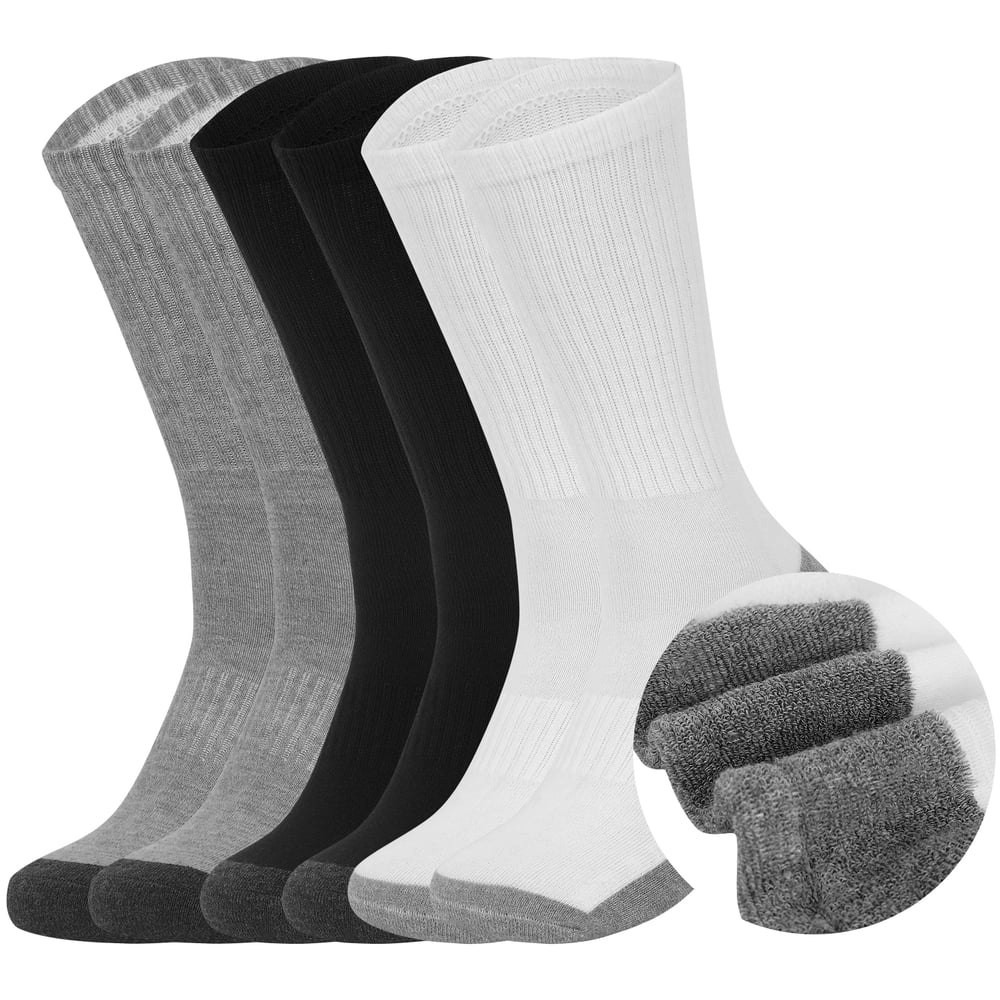 Usavemo Men's Cushioned Crew Socks 12-Pack: $19.98 Usavemo Men's Cushioned Crew Socks 12-Pack: $19.98