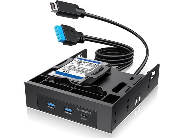 Graugear 5.25-Inch Internal USB Hub Front Panel with Dual SSD/HDD Bays: $65.24 Graugear 5.25-Inch Internal USB Hub Front Panel with Dual SSD/HDD Bays: $65.24