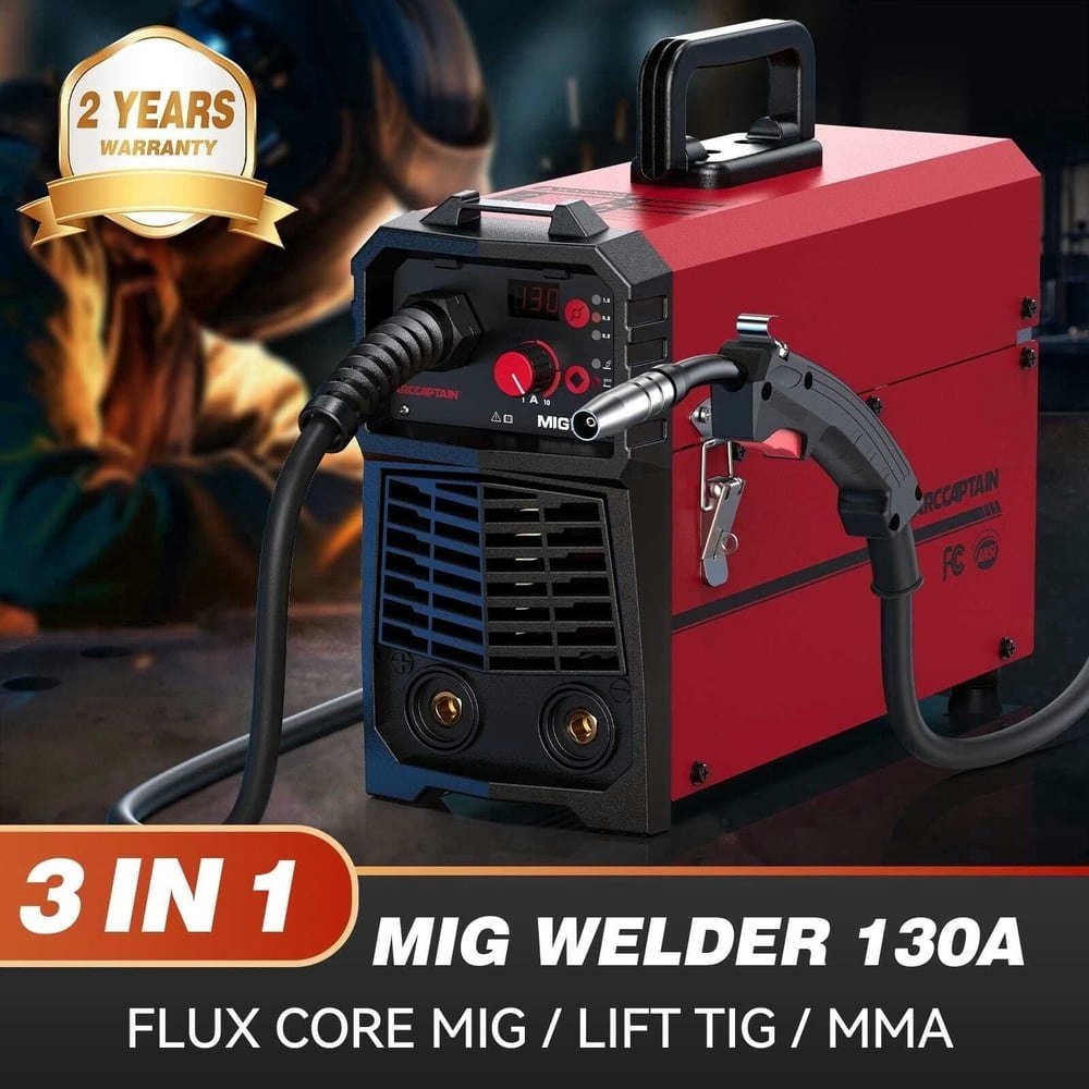 Arccaptain 130A 3-in-1 MIG/Stick/TIG Welder: $119.99 Arccaptain 130A 3-in-1 MIG/Stick/TIG Welder: $119.99