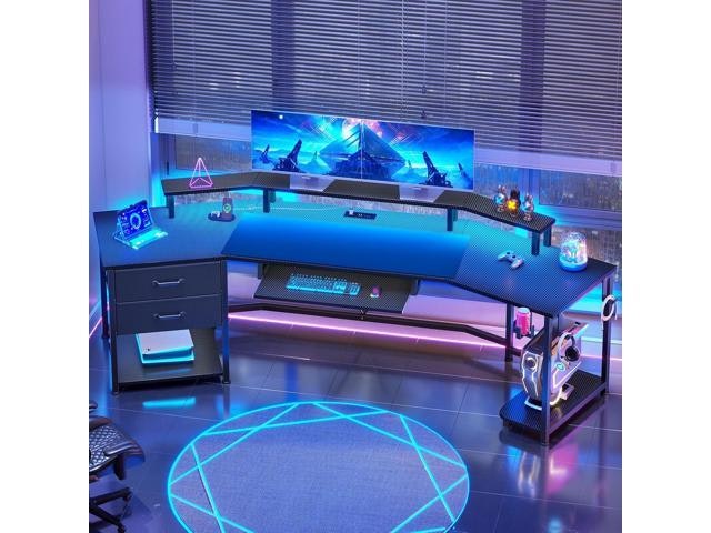 Itaar 79-Inch Gaming Desk with Storage: $315.16 Itaar 79-Inch Gaming Desk with Storage: $315.16