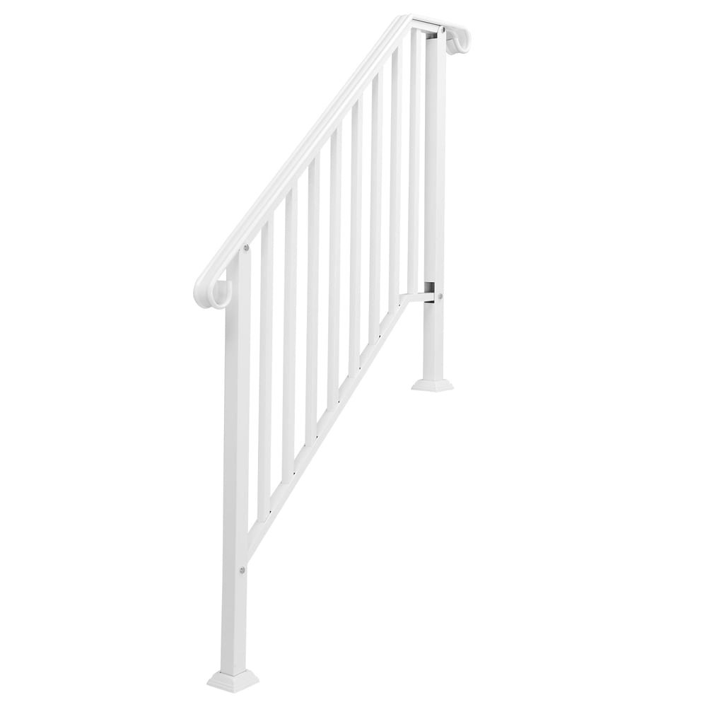 Ktaxon 1-4 Step Outdoor Stair Handrail: $62.99 Ktaxon 1-4 Step Outdoor Stair Handrail: $62.99
