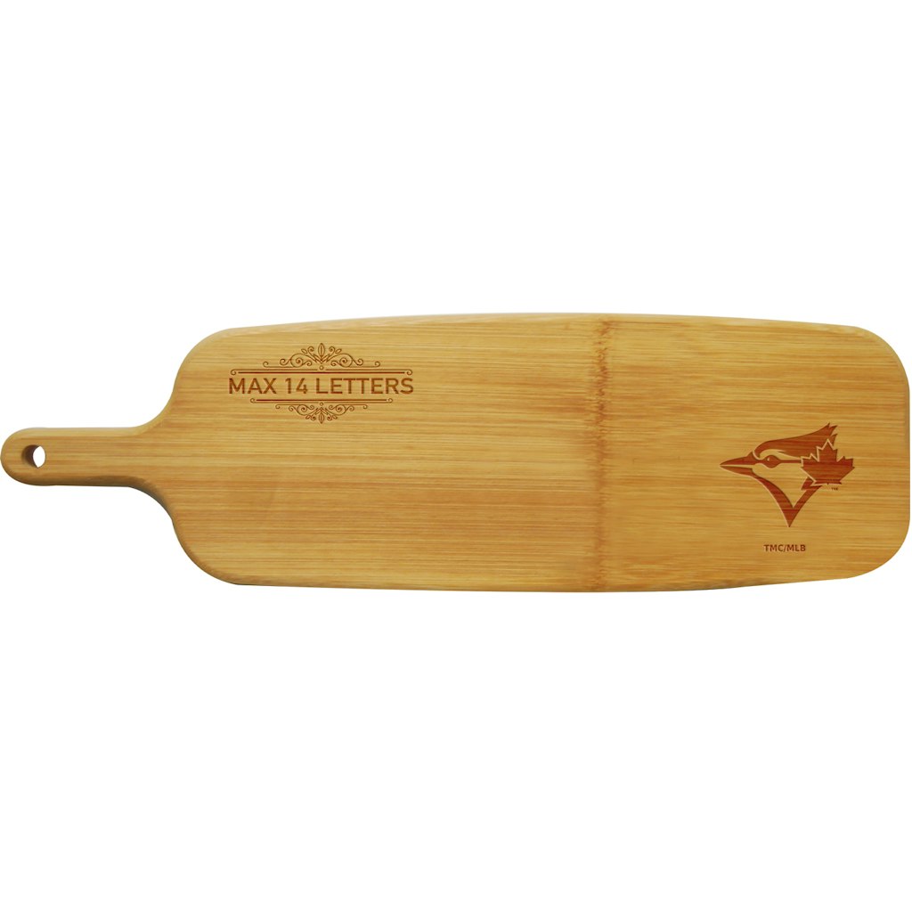 Toronto Blue Jays Personalized Bamboo Paddle Serving Board: $49.99