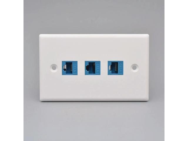 CAT6 Gigabit Network Socket Faceplate 3-Pack: $21.71
