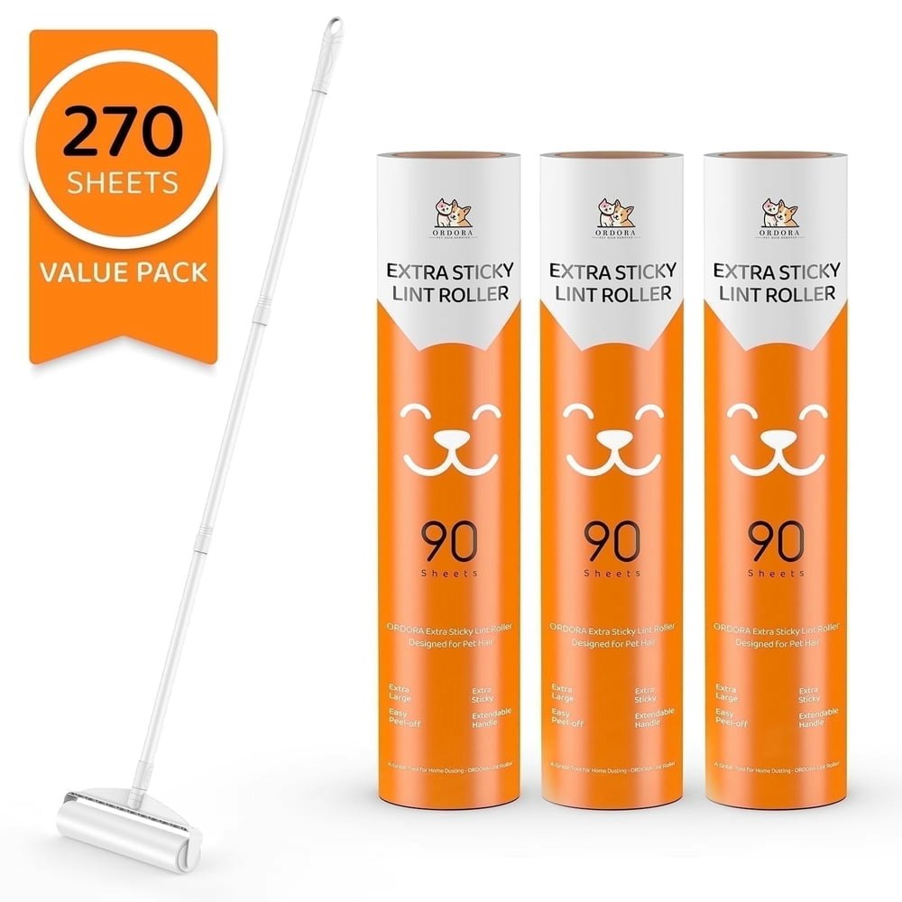 Yecaye Long Handle Floor Lint Roller 3-Pack: $19.99