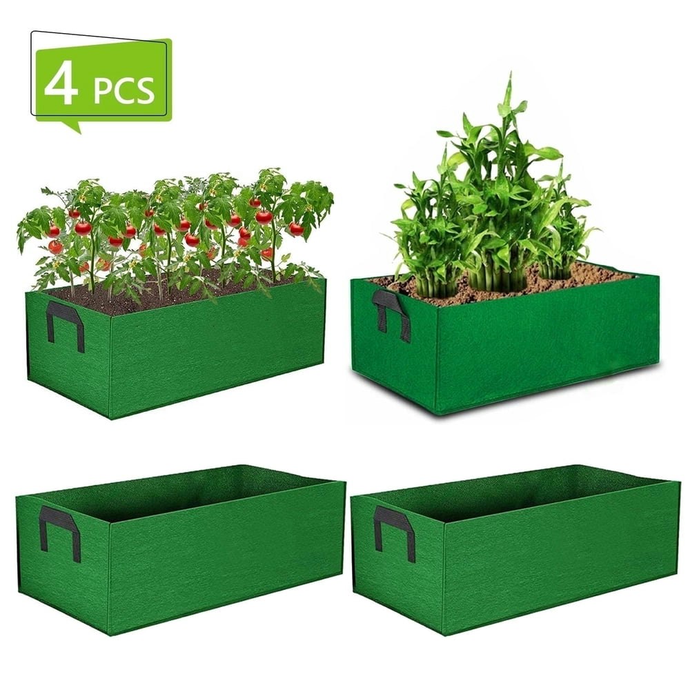 Tripumer Fabric Raised Garden Bed 4-Pack: $10.29 Tripumer Fabric Raised Garden Bed 4-Pack: $10.29
