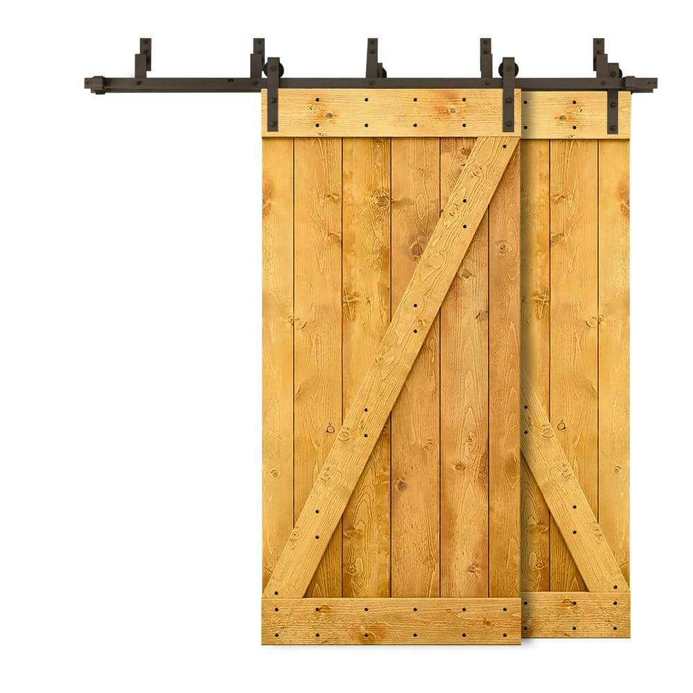 48" x 84" Z-Bar Bypass Pine Wood Sliding Barn Door with Hardware Kit: $894.07 48" x 84" Z-Bar Bypass Pine Wood Sliding Barn Door with Hardware Kit: $894.07