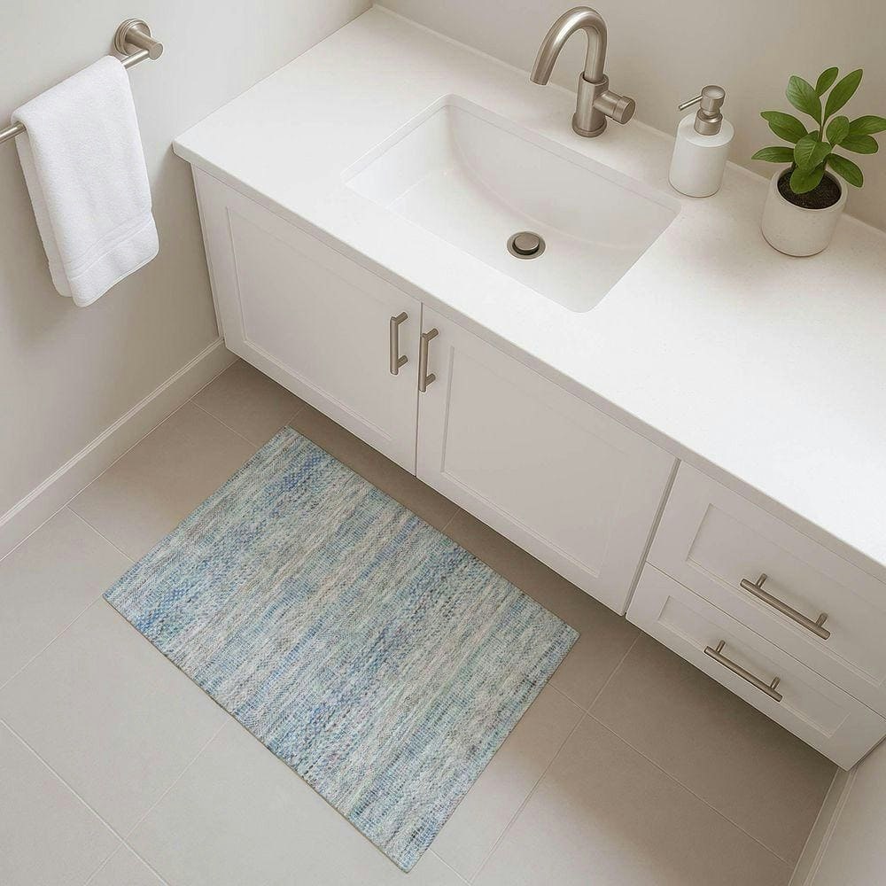 Mayfield Machine Washable Abstract 2' x 3' Area Rug: $23.44