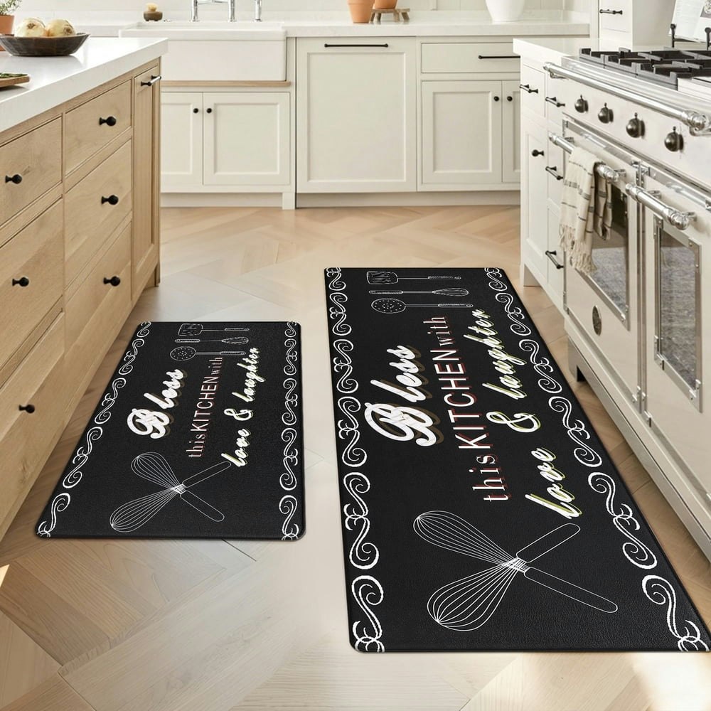 MeyJey Farmhouse Kitchen Mat 2-Piece Set: $22.88