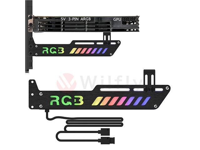 GPUCH01 5V 3-Pin RGB Graphics Card Support Bracket: $24.99 GPUCH01 5V 3-Pin RGB Graphics Card Support Bracket: $24.99