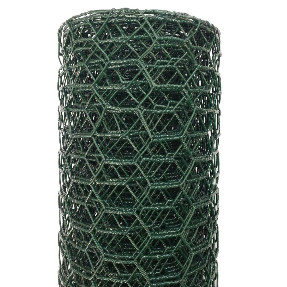 1" x 24" x 25' Green Vinyl Coated Galvanized Steel Poultry Netting: $31.62 1" x 24" x 25' Green Vinyl Coated Galvanized Steel Poultry Netting: $31.62
