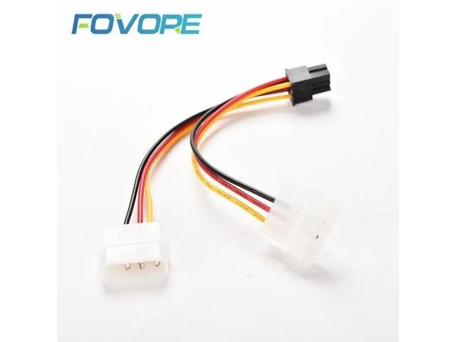 PCIe Dual 4-Pin to 6-Pin Power Adapter Cable: $17 PCIe Dual 4-Pin to 6-Pin Power Adapter Cable: $17