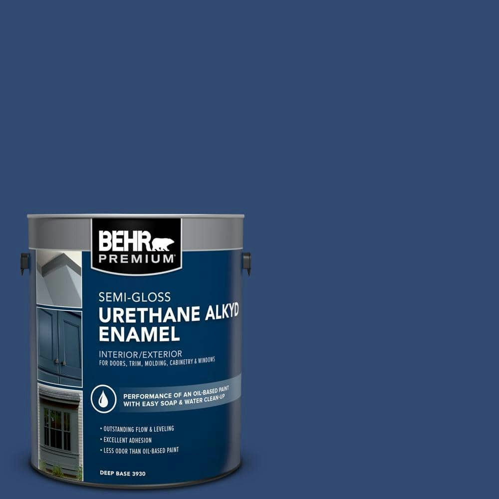 Navy Blue Urethane Alkyd Semi-Gloss Enamel Interior/Exterior Paint 1-Gallon: $46.98 Navy Blue Urethane Alkyd Semi-Gloss Enamel Interior/Exterior Paint 1-Gallon: $46.98