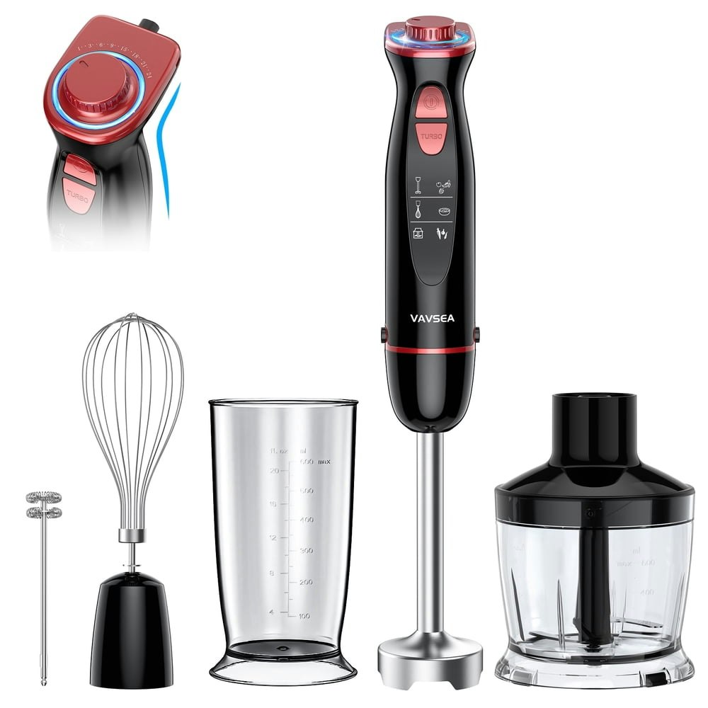 Vavsea 1,100W 5-in-1 24-Speed Immersion Blender: $32.98 Vavsea 1,100W 5-in-1 24-Speed Immersion Blender: $32.98