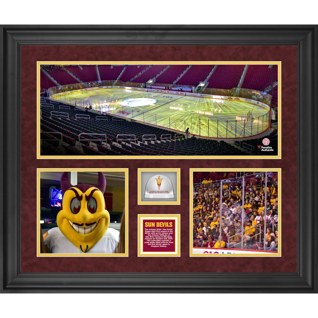 Arizona State Sun Devils 3-Photograph Hockey Collage with Game-Used Ice: $129.99 Arizona State Sun Devils 3-Photograph Hockey Collage with Game-Used Ice: $129.99