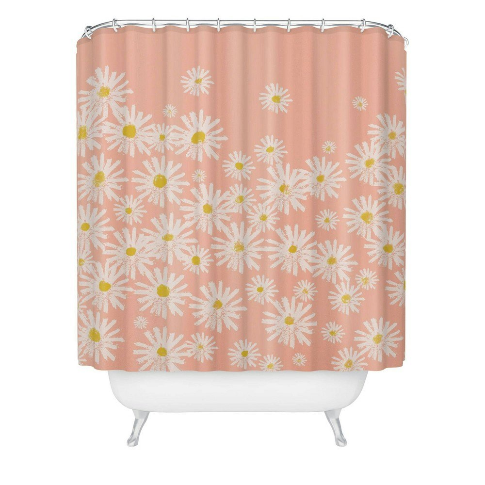 ThirtyOne Illustrations Pink Daisy Shower Curtain: $64.99