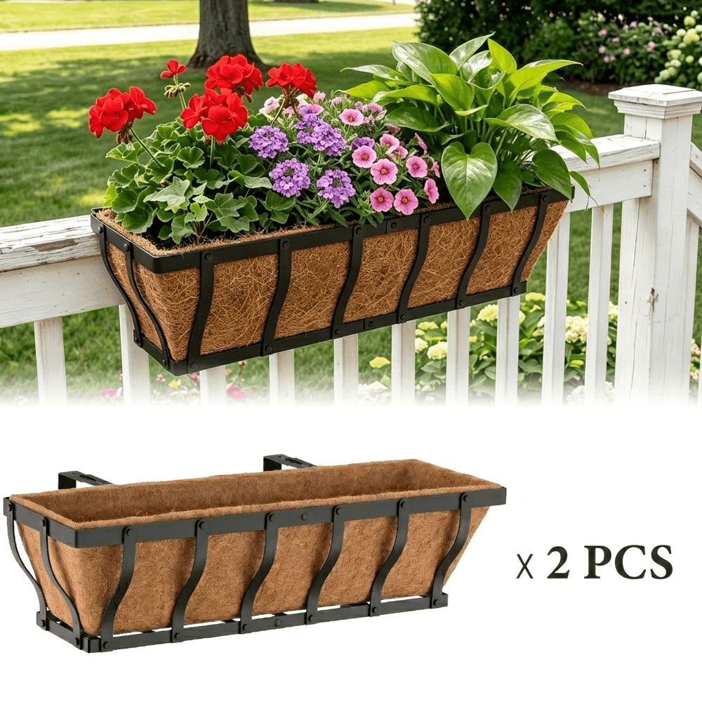 Voxor 24-inch Railing Planter 2-Pack: $46.50 Voxor 24-inch Railing Planter 2-Pack: $46.50
