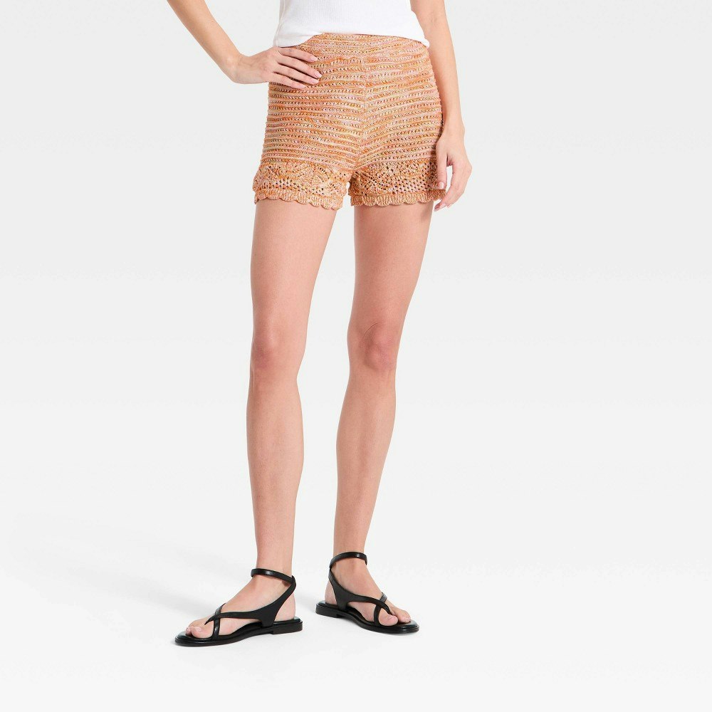 Women's Knit Scalloped Shorts: $25