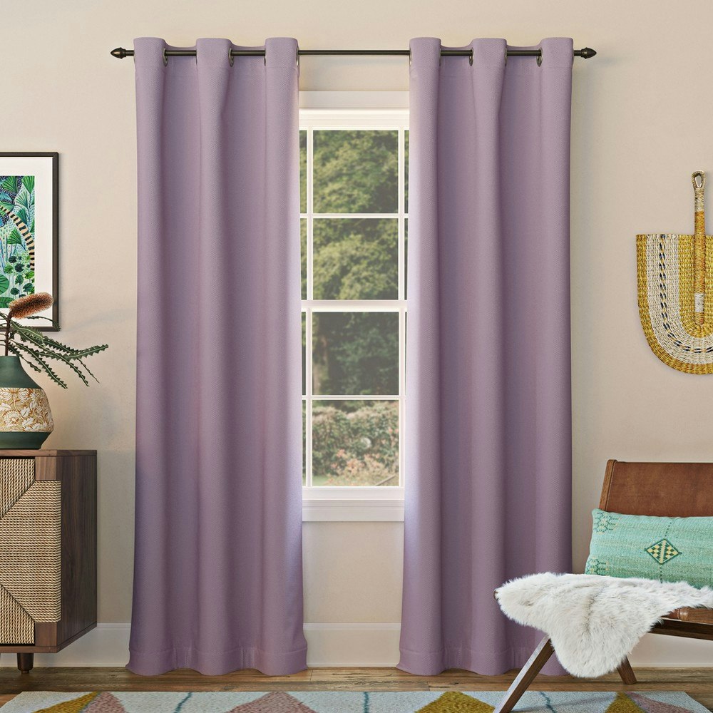 Sun Zero Kenneth 40"x95" Blackout Grommet Curtain Panel: $13.99 Sun Zero Kenneth 40"x95" Blackout Grommet Curtain Panel: $13.99