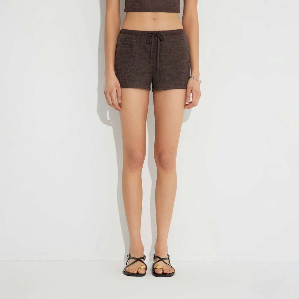Women's Textured Knit Shorts: $25