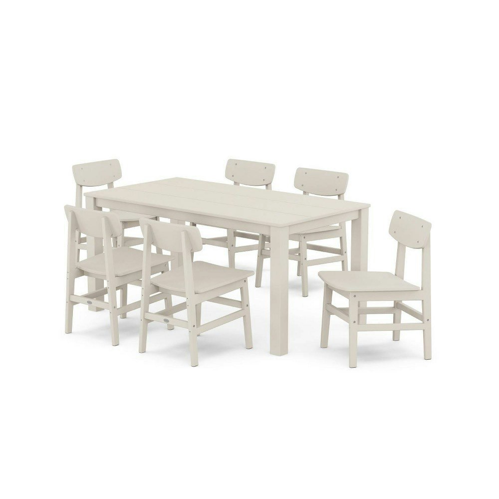 Polywood 7-Piece Modern Studio Outdoor Dining Set: $2,095.99 Polywood 7-Piece Modern Studio Outdoor Dining Set: $2,095.99