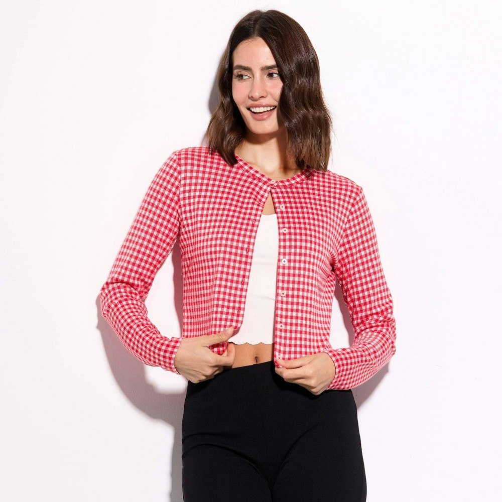Wild Fable Women's Gingham Cardigan XL: $20 Wild Fable Women's Gingham Cardigan XL: $20