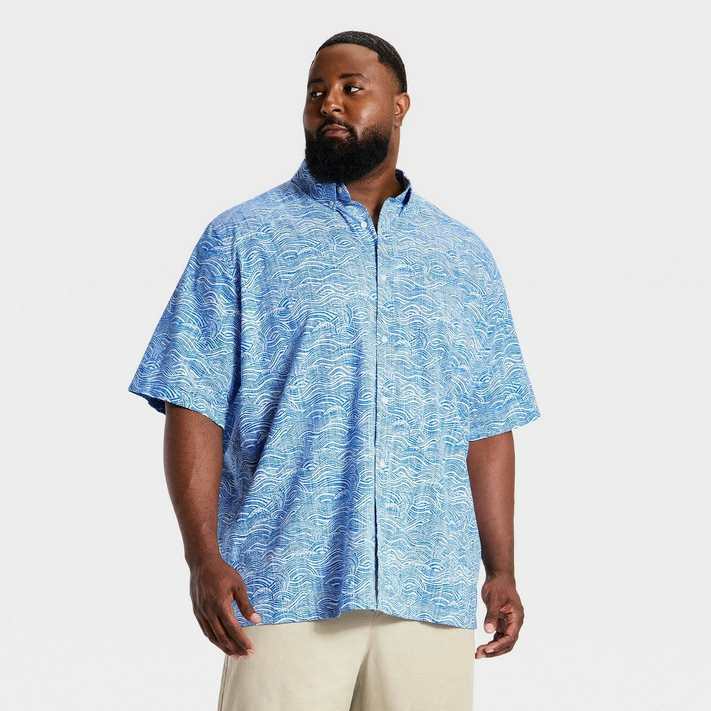 Goodfellow & Co x Reyn Spooner Men's Short Sleeve Waves Button-Down Shirt 3XLT: $35 Goodfellow & Co x Reyn Spooner Men's Short Sleeve Waves Button-Down Shirt 3XLT: $35