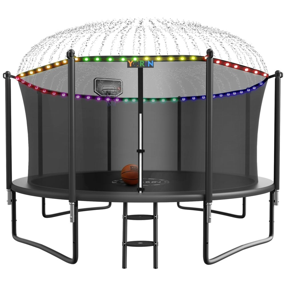 Yorin 1,200lb Round Trampoline with Enclosure: $303.99 Yorin 1,200lb Round Trampoline with Enclosure: $303.99