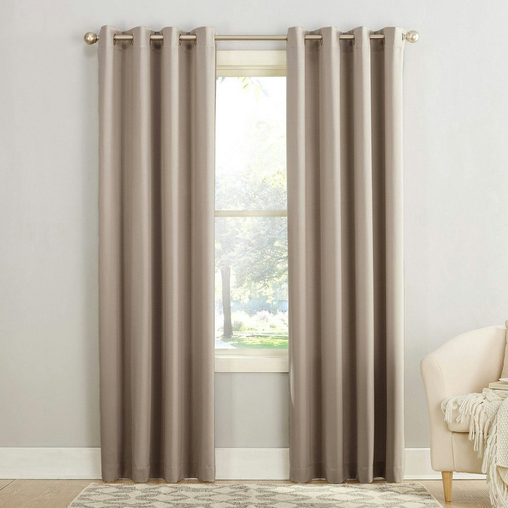 Sun Zero Seymour 54"x95" Room Darkening Grommet Curtain Panel: $16.99 Sun Zero Seymour 54"x95" Room Darkening Grommet Curtain Panel: $16.99