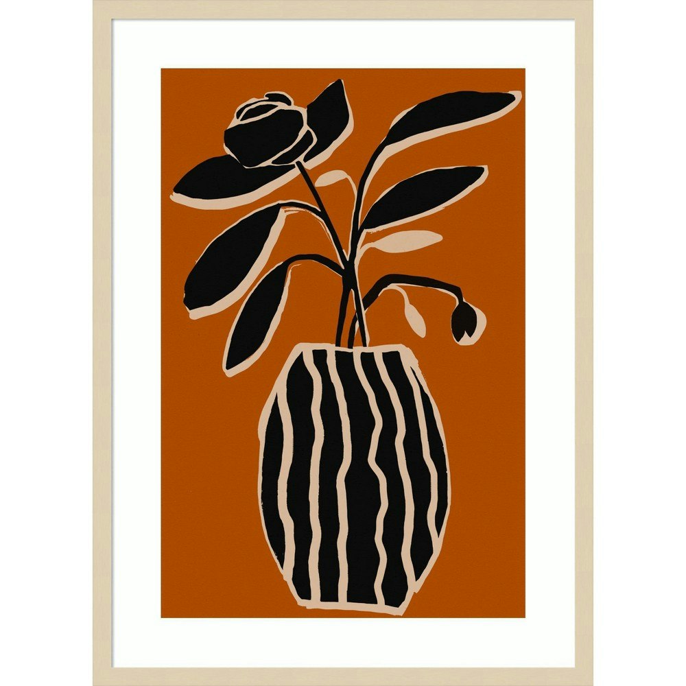 Amanti Art Ochre Still Life No 5 24"x33" Wood Framed Wall Art Print: $211.99 Amanti Art Ochre Still Life No 5 24"x33" Wood Framed Wall Art Print: $211.99
