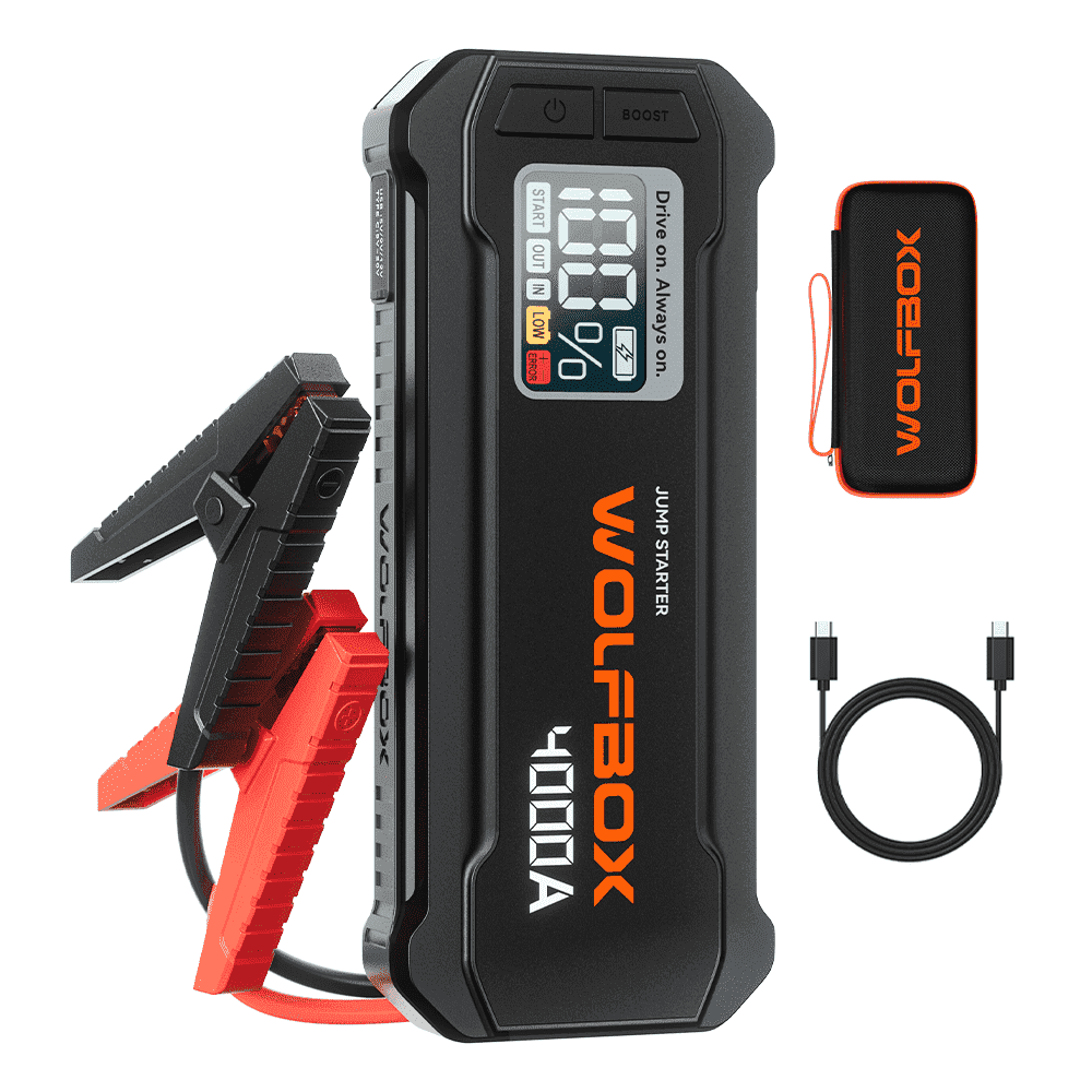 Wolfbox 4,000A Car Jump Starter: $89.99 Wolfbox 4,000A Car Jump Starter: $89.99