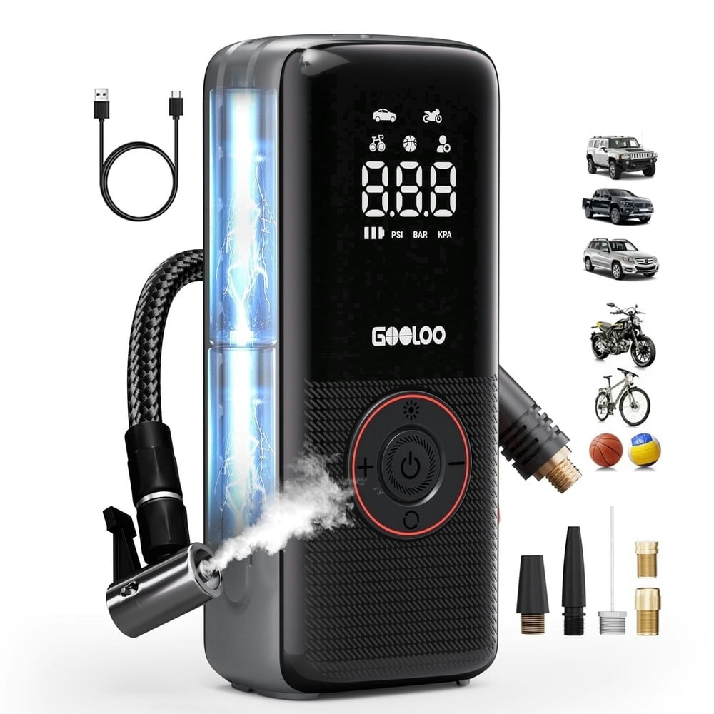 Gooloo A6 Lite 160-PSI 7,500mAh Cordless Tire Inflator: $129.99 Gooloo A6 Lite 160-PSI 7,500mAh Cordless Tire Inflator: $129.99