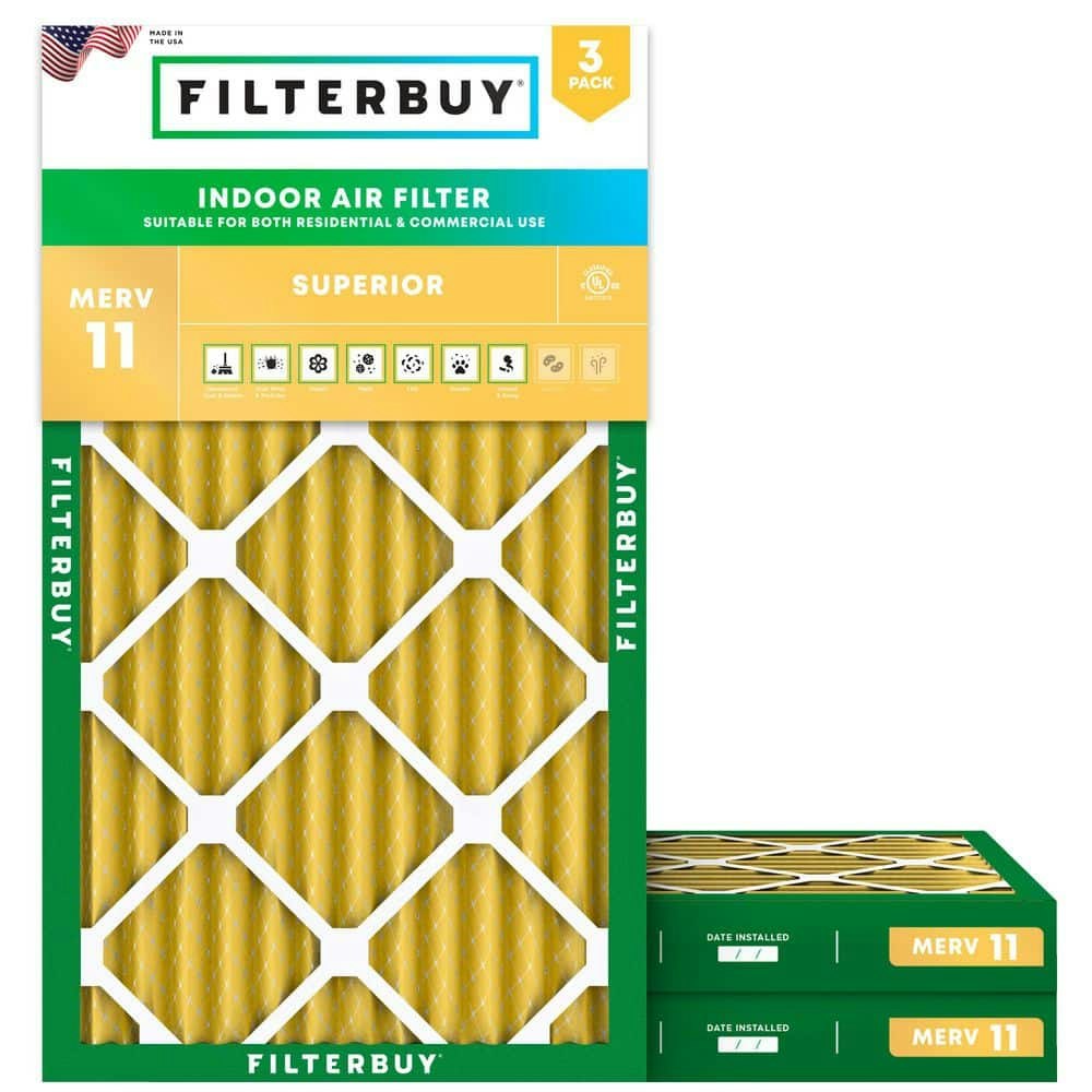 12" x 24" x 2" MERV 11 Allergen Defense Pleated Furnace Air Filter 3-Pack: $47.97 12" x 24" x 2" MERV 11 Allergen Defense Pleated Furnace Air Filter 3-Pack: $47.97