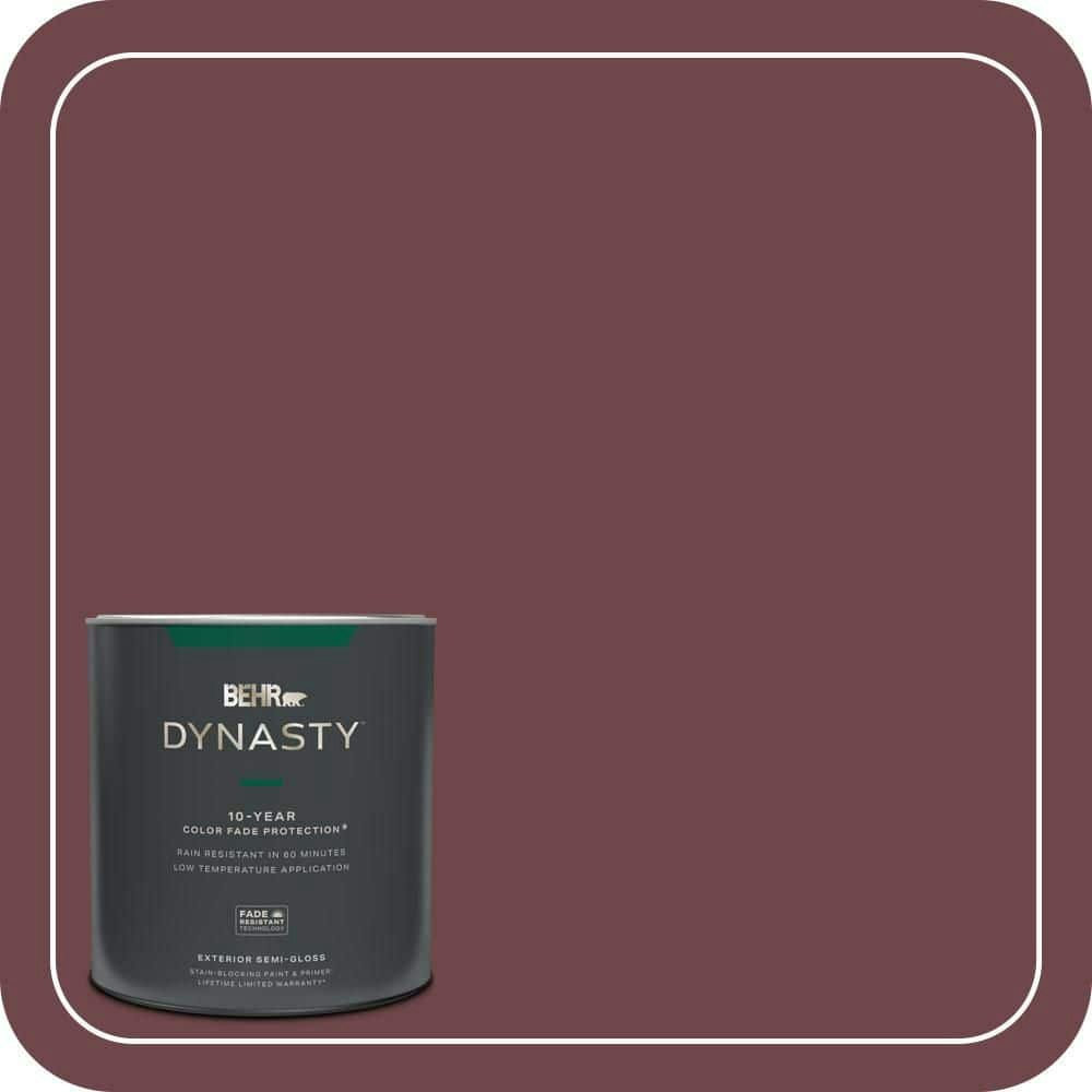 Behr Formal Maroon 1-Quart Semi-Gloss Exterior Paint & Primer: $40.98 Behr Formal Maroon 1-Quart Semi-Gloss Exterior Paint & Primer: $40.98
