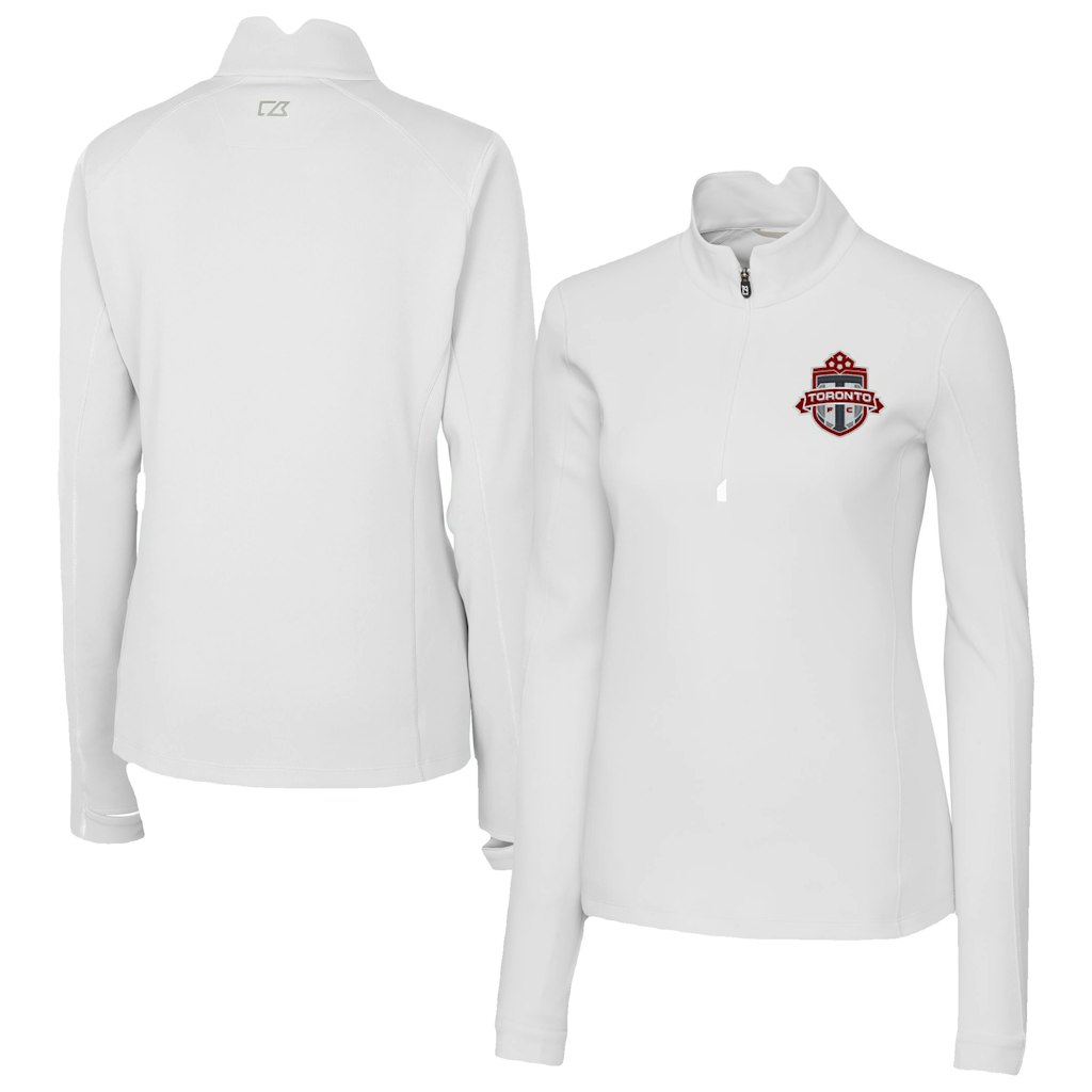 Cutter & Buck Women's Toronto FC Traverse Stretch Eco Quarter-Zip Top: $132.99 Cutter & Buck Women's Toronto FC Traverse Stretch Eco Quarter-Zip Top: $132.99