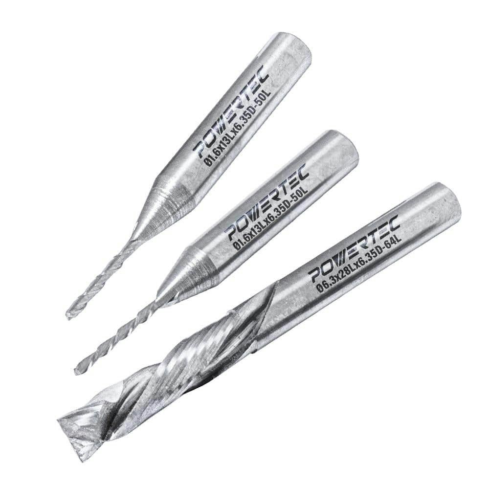 Carbide Spiral Router Bits 3-Piece Set: $52.24